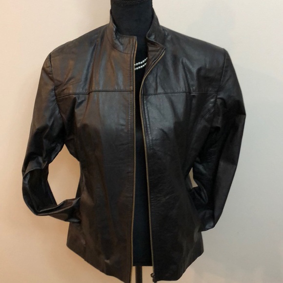 Jackets & Blazers - Black Leather Jacket NWOT